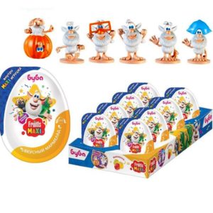 FRUITLS MAXI БУБА Мармелад в пластиковом яйце с игрушкой 1кор*6бл*8шт, 10г.