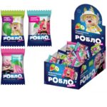 РОБЛОКСЕРЫ FIL1KTOP, БАБКА ШОУ, ЖЕНЯША BUBBLE BAR Жевательная резинка дражированная с начинкой 1кор*12бл*100шт, 4г.