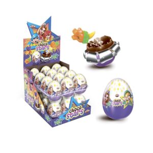Яйцо из кондитерской глазури с игрушкой-сюрпризом "CHOCO STARS" 1кор*6бл*24шт, 25г