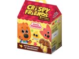 МИНИ-МИШКИ CRISPY FRIENDS Печенье декорированное кондитерской глазурью в форме грибочков с подарком 1кор*8бл*4шт, 42г.