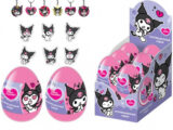 KUROMI HAPPY MAGIC Пластиковое яйцо с брелоком и ЗD стикером 1кор*6бл*12шт