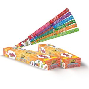 Жевательный мармелад LicoRiko кислые ремешки микс вкусов 1кор*6бл*72шт,15г