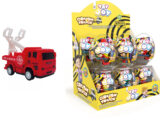 Яйцо огромное Пластик «CRASH TRUCK» с игрушкой и драже сахарное 1кор*6бл*12шт,20г
