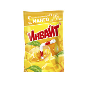 Растворимый напиток ИНВАЙТ Манго 1кор*6бл*24шт,12гр