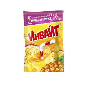 Растворимый напиток ИНВАЙТ Мультифрукт  1кор*6бл*24шт,12гр