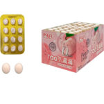 Конфеты сосательные таблетка со вкусом персика Yimubai 1кор*24бл*30шт,9,6г