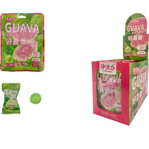 Леденцы сосательные со вкусом гуава  Yimubai 1кор*12бл*20шт, 25г