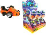 Яйцо огромное Пластик » ROAD SPIDER» с игрушкой и драже сахарное 1кор*6бл*12шт,20г